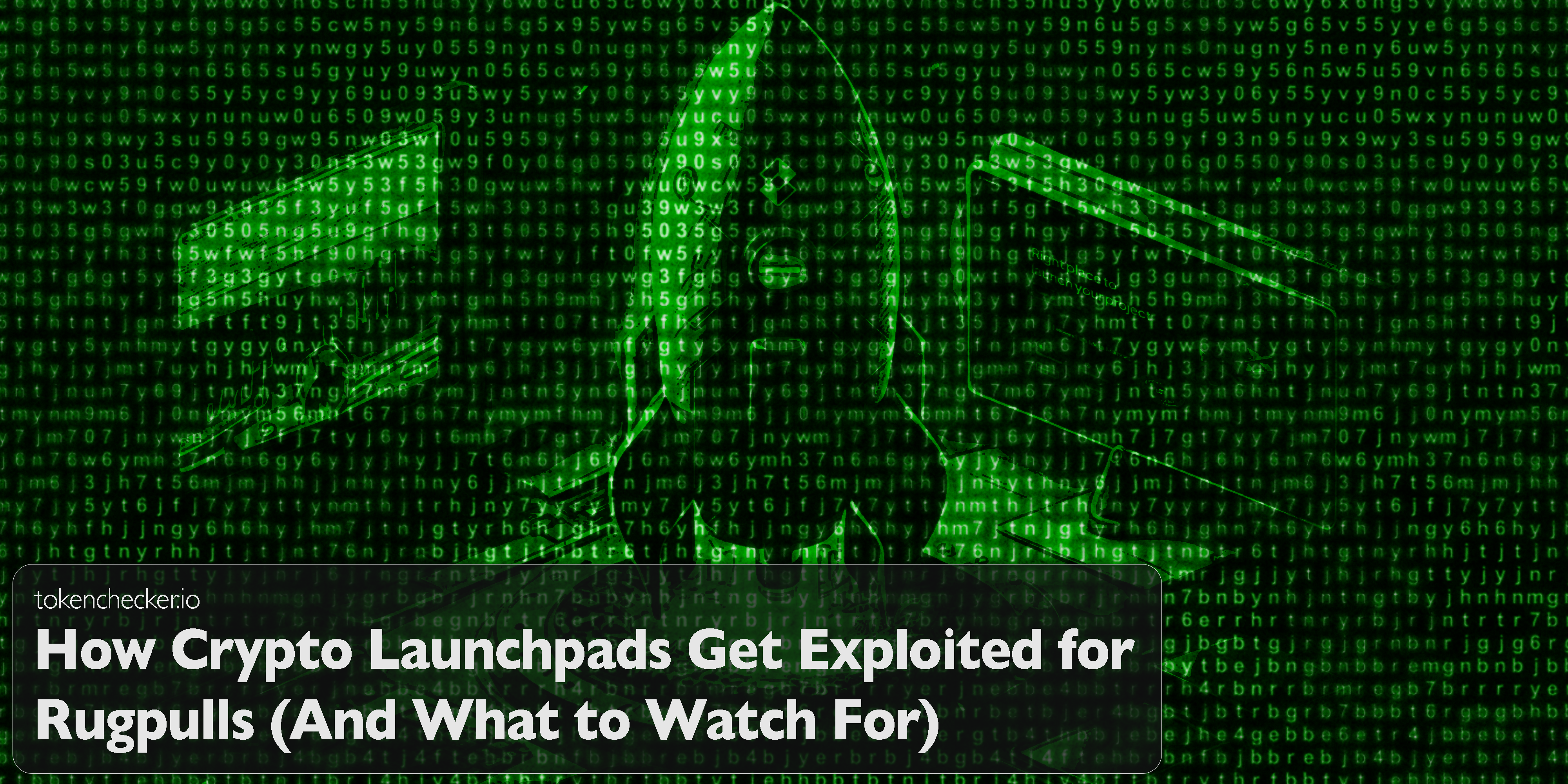Illustration of a crypto launchpad exploit