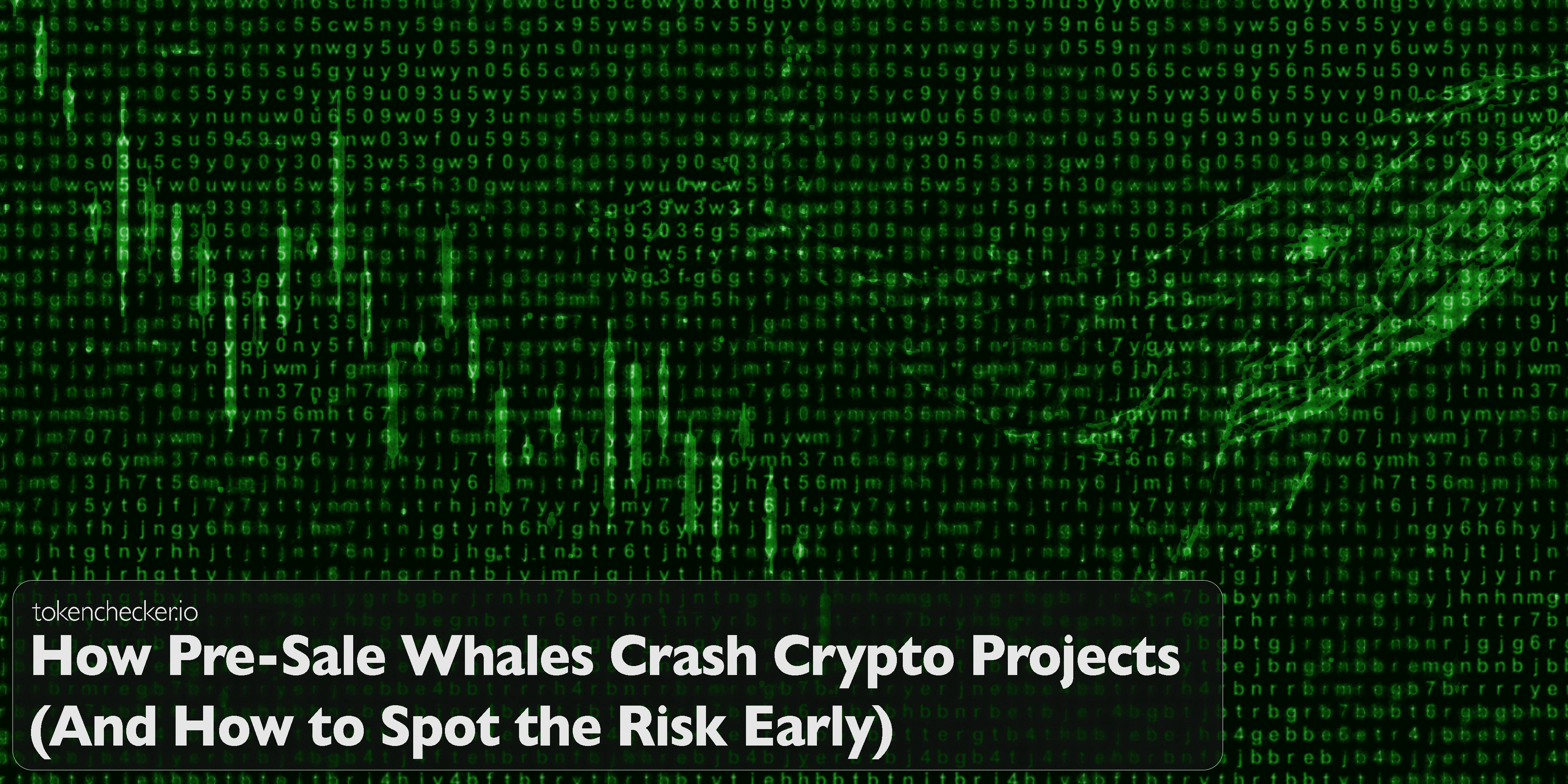 Illustration of a whale crashing a crypto project