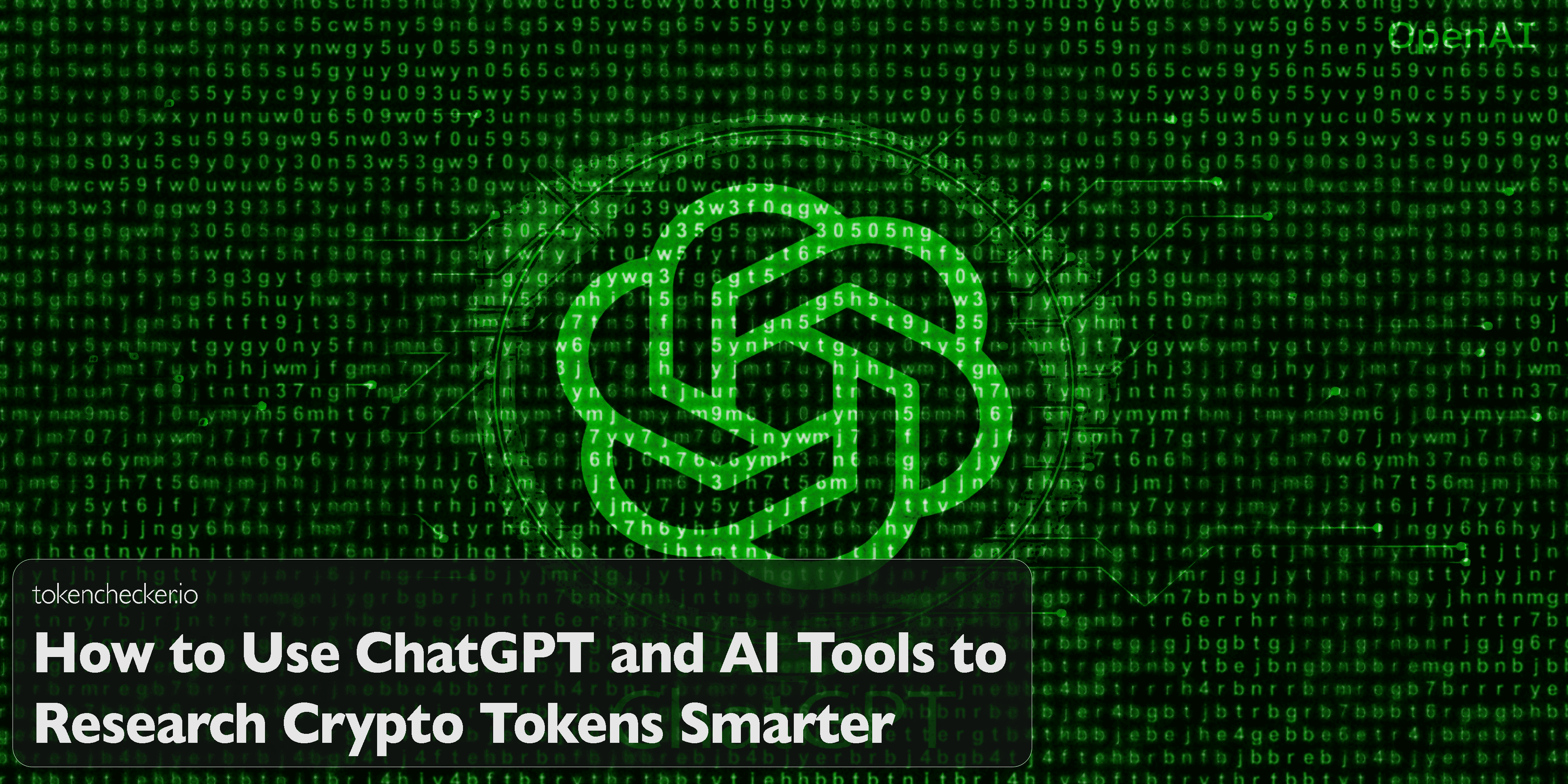Illustration of AI tools enhancing crypto research on a futuristic dashboard
