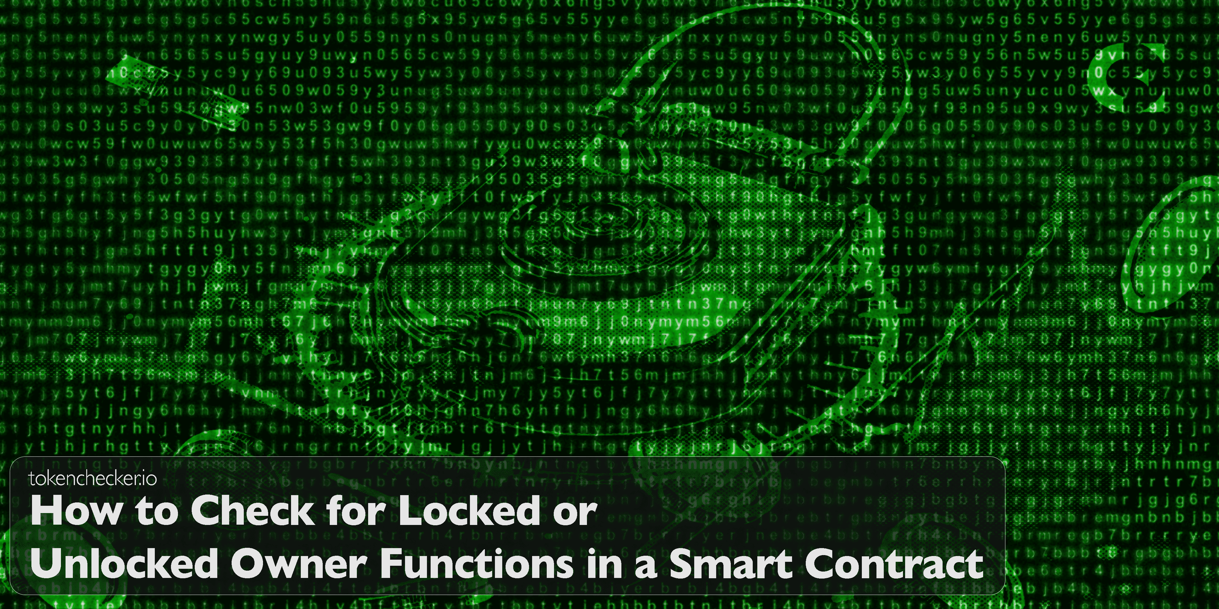 Illustration of a smart contract with locked functions