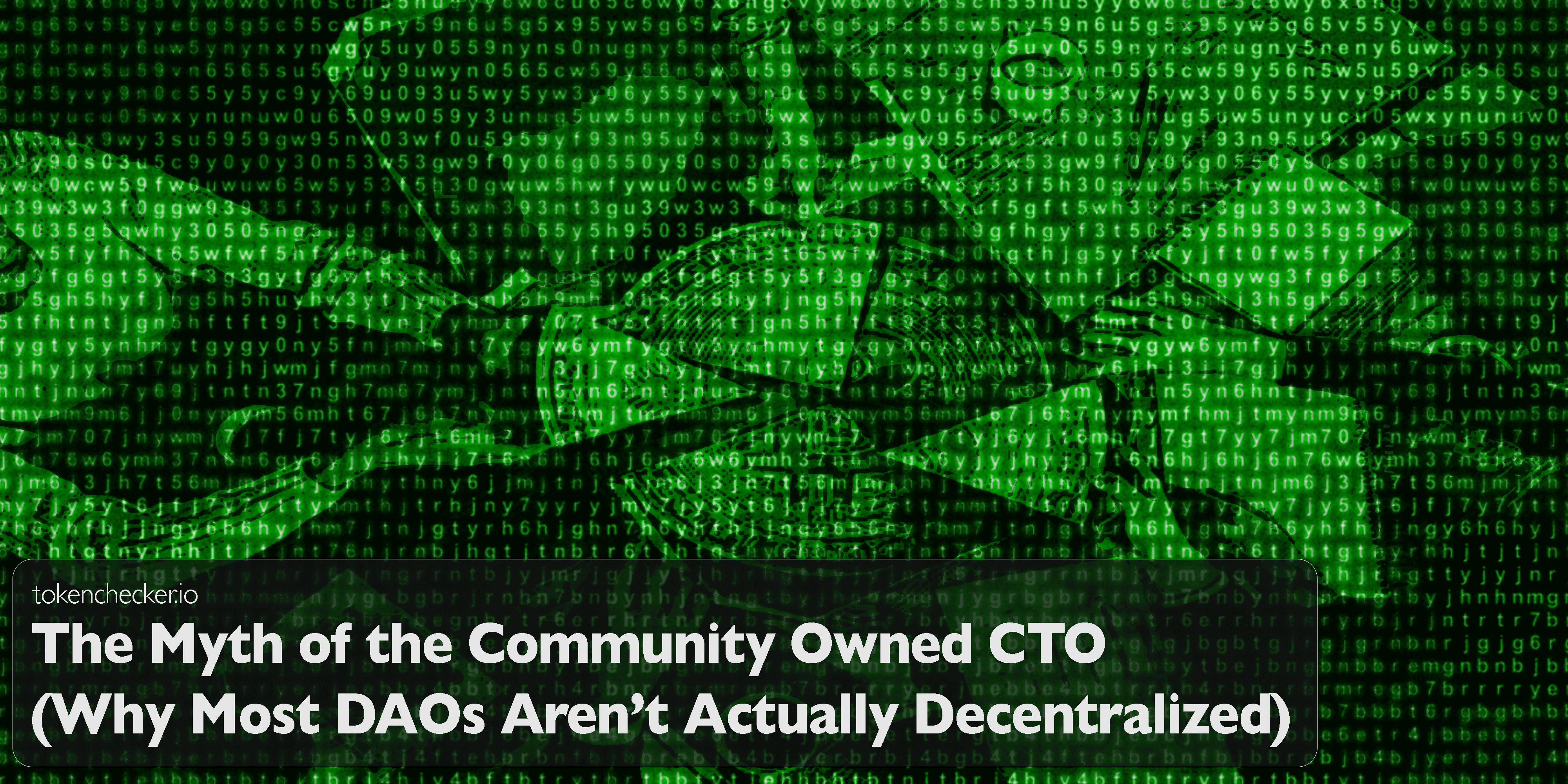 Illustration showing the myth of a community-owned CTO