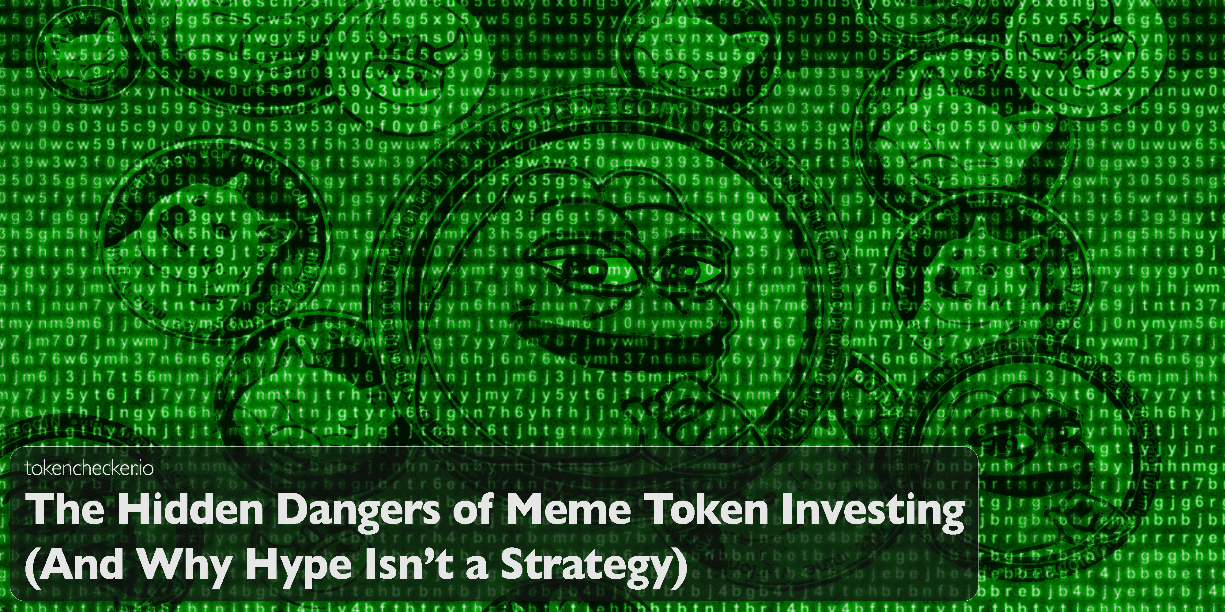 Illustration of the dangers of meme token investing