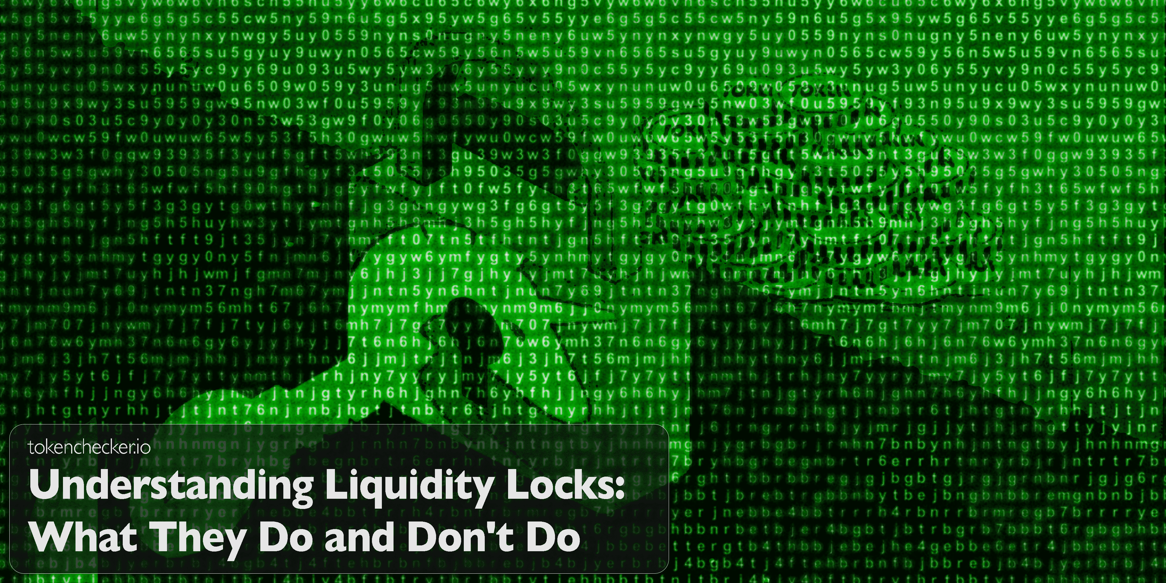 Illustration of a locked liquidity pool