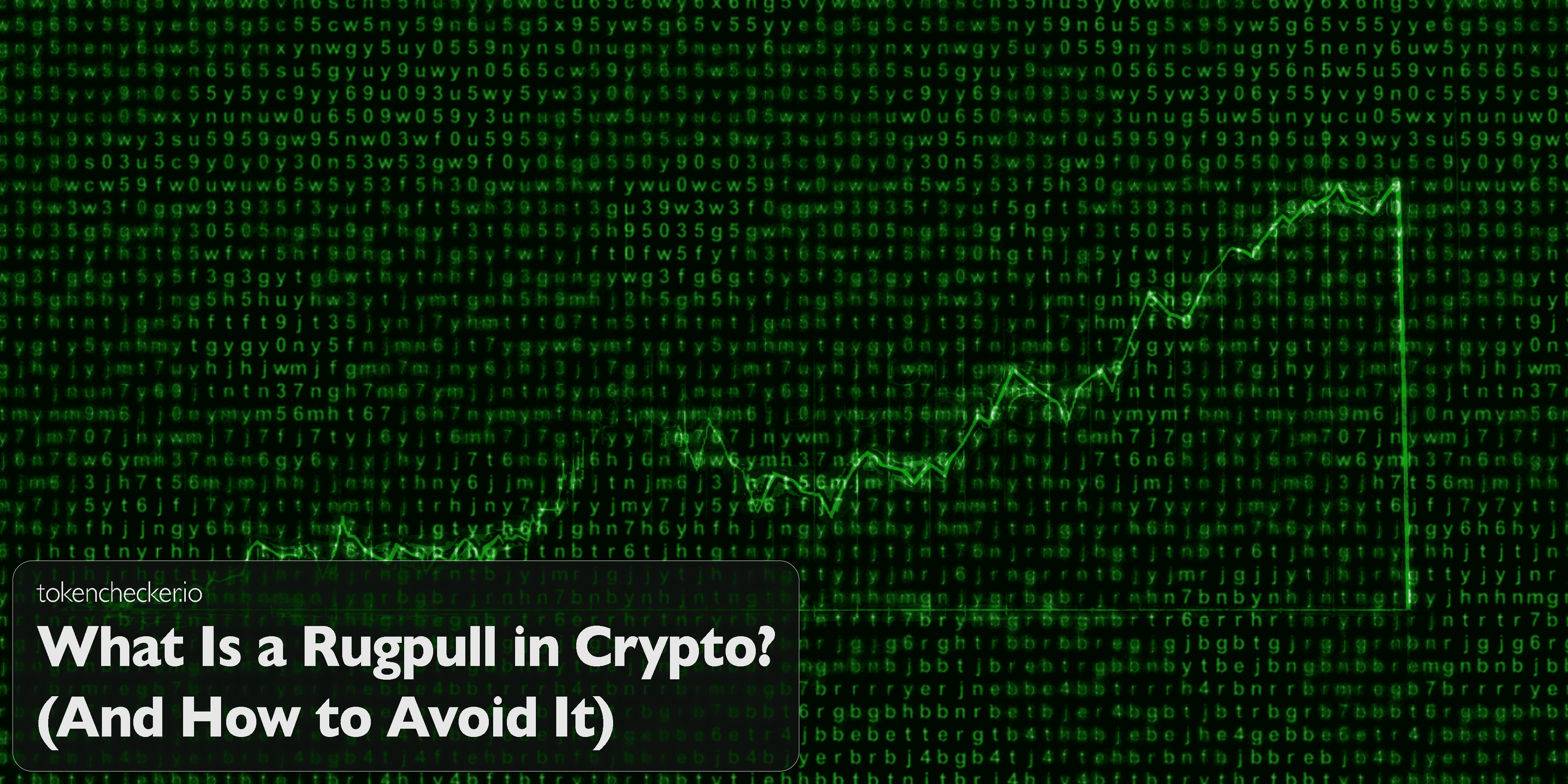Illustration of a crypto rugpull