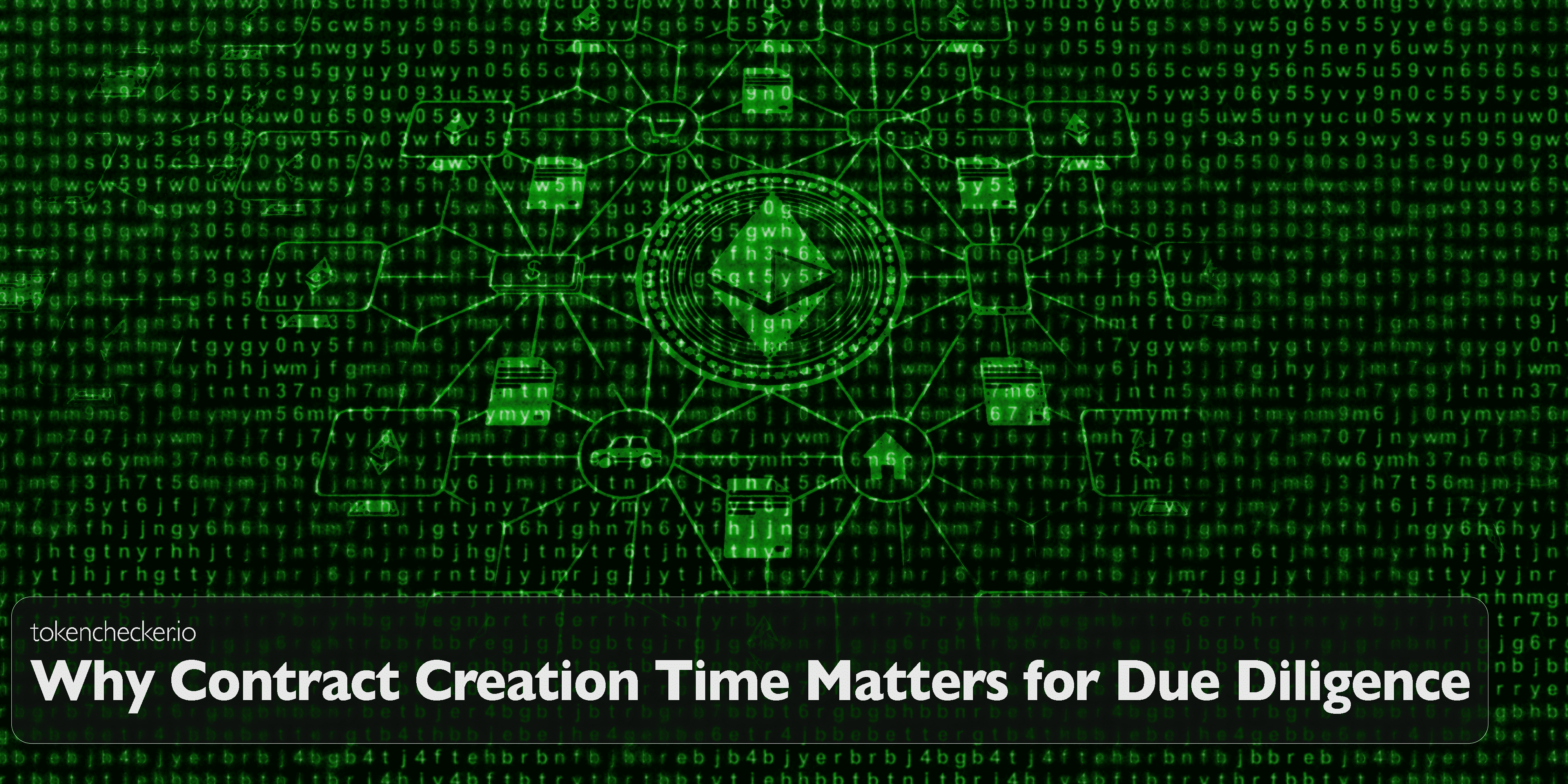 Illustration of a smart contract with a timestamp